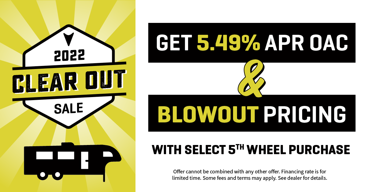 Fifth Wheel Blowout Offer